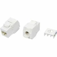 Вставка Hyperline KJ8-8P8C-C5e-180-TLS-WH Keystone Jack RJ-45(8P8C), категория 5e, тип 180 градусов, Toolless, белая