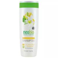 Neobio Шампунь для восстановления и блеска волос с био-лилией и морингой