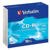 Диск CD-RVerbatim700Mb 52x Extra Protection, 10 шт