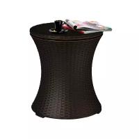 Стол садовый KETER Cool Bar Rattan, 17194548, виски коричневый