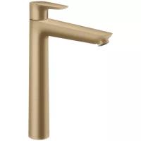 Смеситель для раковины, однорычажный, шлифованная бронза, Hansgrohe Talis E 71716140