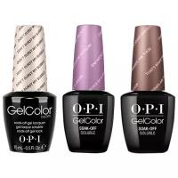 Гель-лак OPI GELCOLOR, Комплект 3 цвета (1. Don't Burst My Bubble 2. One Heckla of a Color! 3. That's What Friends Are Thor ) Объем 15 мл