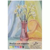 Альбом для акварели VISTA-ARTISTA SWB-02 230 г/м2 А4 21 х 29.7 см склейка 12 л. белая бумага крупнозернистая