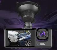 видеорегистратор автомобильный с камерой заднего вида, 3 Камеры \ с двухдюймовым IPS HD экраном дисплея, разрешение ЖК дисплея 800X480