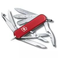 Нож-брелок Victorinox Midnight Mini Champ, 58 мм, 17 функций, красный