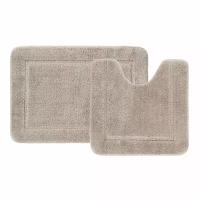 Набор ковриков для ванной комнаты 65х45 + 45х45 микрофибра светло-коричневый IDDIS PSET03Mi13