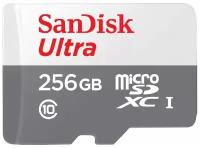 Карта памяти Micro SecureDigital 256Gb SanDisk Ultra microSDXC class 10 UHS-1 (SDSQUNR-256G-GN3MN)