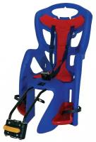 Детское кресло BELLELLI PEPE, до 22 кг, на подсед. штырь, синее с красной накладной