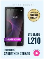 Защитное стекло на экран ZTE Blade L210 гибридное SPACE SHIELD