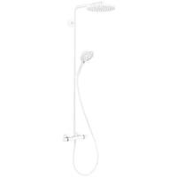 Душевой комплект hansgrohe Raindance Select S Showerpipe 240 1jet PowderRain, белый матовый матовый хром 1600 мм