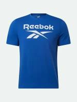 Футболка Reebok для мужчин, Размер:S, Цвет:синий, Модель:REEBOK IDENTITY BIG LOGO TEE