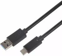 USB кабель с революционным разъемом (Type C - USB 3.0) 1 м, цвет: Черный