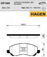 Колодки тормозные передние GP1360 Sangsin Brake GP1360