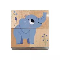 Djeco Djeco Wooden puzzle Кубики деревянные Джунгли 01904