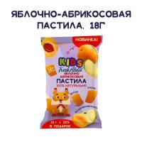 Снэк Fresh Atelie KIDS Пастилки для детей с 1 года, Яблоко-абрикос, 18 г, 1 шт., фруктовая пастила, фруктовый мармелад без сахара