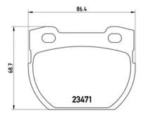 Комплект тормозных колодок Brembo P 44 007 для Land Rover Defender