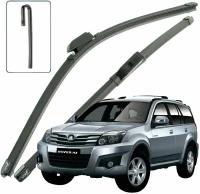 Дворники Great Wall Hover H3 Грейт Волл Ховер Х3 2010 2011 2012 2013 2014 Щетки стеклоочистителя бескаркасные 600мм-500мм к-т 2шт