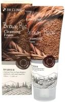 3W Clinic Brown Rice Foam Cleansing (Очищающая пенка с экстрактом бурого риса), 100 мл