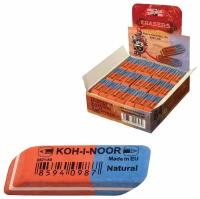 Резинка стирательная KOH-I-NOOR прямоугольная, скошенные углы, 42х14х8 мм, красная/синяя. (6521080006KDRU)
