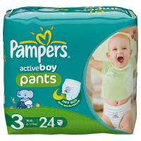 Pampers трусики Active Boy 3 (6-11 кг) 24 шт