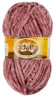 Пряжа Adelia Пряжа ADELIA "DOLLY VELOUR" 100% микрополиэстер 5 шт.х100г 93м, 100 г, 93 м, 5 шт., №05 античная роза 93 м