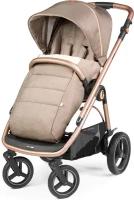 Прогулочная коляска Peg-Perego Veloce TC, бежевый, цвет шасси: розовый