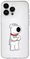 Чехол силиконовый для iPhone 13 Pro "Брайан Гриффин / Brian Griffin" с усиленным бортом для защиты камер