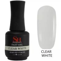 SH Гель для моделирования и наращивания ногтей Fast Gel clear white 15 мл