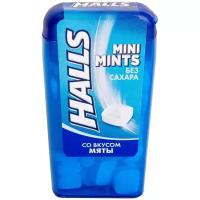 Halls Леденцы Mini mints со вкусом мяты, 12.5 г, пластиковая банка