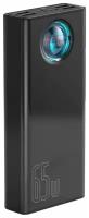 Внешний аккумулятор повербанк с дисплеем Baseus Amblight Digital Display Fast Charge Power Bank 30000mAh Black