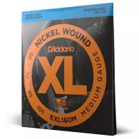 Набор струн D'Addario XL Nickel Wound EXL160M, 1 уп