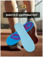 Стельки ортопедические для обуви гелевые силиконовые вставки JYZ27B-05 WALKFLEX