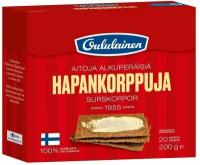 Oululainen Hapankorppuja ржаные хлебцы 200 г, (из Финляндии)