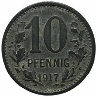 Германия (Германская Империя) Изерлон 10 пфеннигов 1917 г. (7)