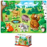 First Puzzle "Кто живет в Лесу 16 элементов" серия BABY TOYS