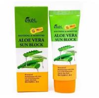 Ekel Солнцезащитный крем с соком алоэ Soothing & Moisture Aloe Vera Sun Block SPF 50 PA 70 ml