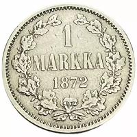 Российская империя, Финляндия 1 марка 1872 г. (S)