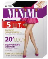 Колготки MiNiMi Lucia, 20 den, 5 шт., размер 3/M, черный