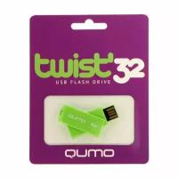 Флешка Qumo Twist ndango, 32 Гб, USB20, зелeная