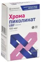 Хрома пиколинат UBF таб., 30 г, 30 шт., 1 уп