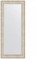 Зеркало напольное с фацетом EVOFORM в багетной раме виньетка серебро, 85х205 см, для гостиной, прихожей, кабинета, спальни и ванной комнаты, BY 6136