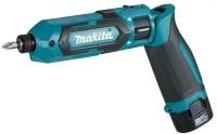 Отвертка MAKITA TD022DSE ак уд 7.2В 2х1Ач Li-Ion 2450об/м 25Нм 1/4 0.56кг сумка подсветка