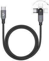 Кабель Deppa USB Type-C - USB Type-С, поворотный, 180˚ (72330), 1.2 м, 1 шт., черный