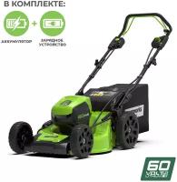 Электрическая газонокосилка Greenworks 2502807ub GD60LM46HP, 46 см