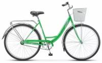 Велосипед взрослый STELS Navigator-345 28 Z010 Зеленый + корзина (LU085343 LU073367 20)
