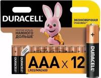 Батарейки Duracell AAA Basic 12 штук в упаковке