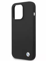 BMW для iPhone 15 Pro Max чехол Signature Liquid silicone Metal logo Hard Black, шт