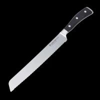 Кухонный нож для хлеба Wuesthof 23 см, кованая молибден-ванадиевая нержавеющая сталь X50CrMoV15, 1010531123