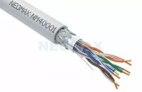 Кабель витая пара NEOMAX NM40001-030М-P SF/UTP cat.5e 4 пары (30 м) 0.52 мм (24 AWG) одножильный, чистая медь, PVC jacket