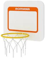 Щит ROMANA, с баскетбольным кольцом, диаметр кольца 26 см, цвет желтый, белый